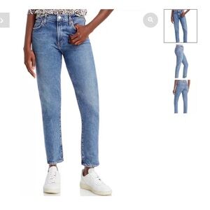 Agolde Light Blue Straight Leg Jeans